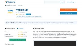TOPS [ONE] Reviews and Pricing - 2019 - Capterra
