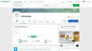 TOPS Staffing Reviews | Glassdoor