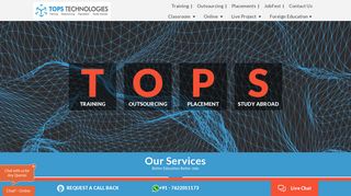 TOPS Technologies: IT Training, Outsourcing & Placement Company ...