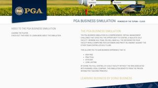 login | - The PGA-Business Simulation