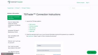 TSTrader™ Connection Instructions – TopstepTrader