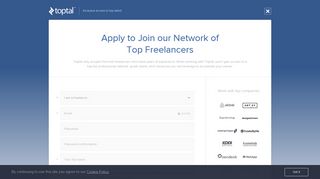 Join as a Freelancer | Toptal