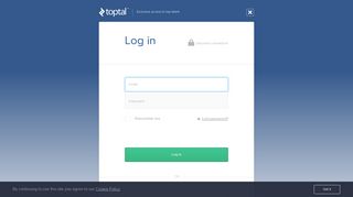 Log in | Toptal