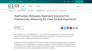 TopTracker Releases Payment Solution for Freelancers, Allowing for ...