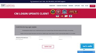 CM Login Update Client - TopTradelines.com