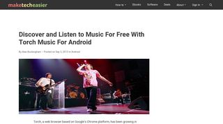 Discover and Listen to Music For Free With Torch Music For Android