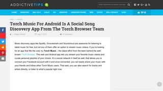 Torch Music: Android Song Discovery App From The Torch Browser ...
