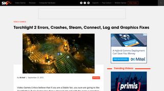 Torchlight 2 Errors, Crashes, Steam, Connect, Lag and Graphics Fixes