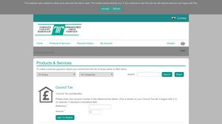 Browse Products & Services - Civica Payments Portal - Products ...
