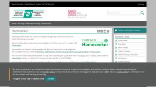Homeseeker | Torfaen County Borough Council