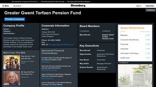 Greater Gwent Torfaen Pension Fund: Company Profile - Bloomberg