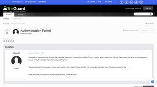 Authentication Failed - VPN Windows Support - TorGuard Forums