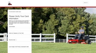 Toro Credit Card: Registration Verification - Citibank