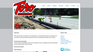 Services - Toro Enterprises | We build roads... and then some.
