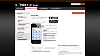 The Police Credit Union - Mobile App