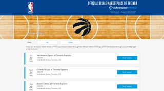 Toronto Raptors Tickets 2018-19 | NBA Official Resale Marketplace