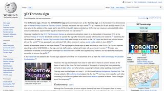 3D Toronto sign - Wikipedia