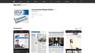 Toronto Star ePaper Edition on the App Store - iTunes - Apple
