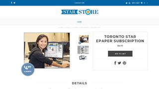 Toronto Star ePaper Subscription – Star Store