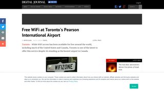 Free WiFi at Toronto's Pearson International Airport - Digital Journal