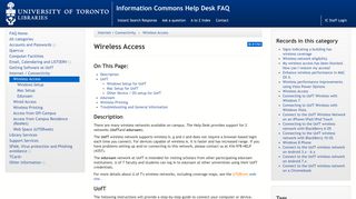 Info Commons Help Desk - Wireless Access