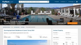 Torrey Gardens Apartments For Rent in San Diego, CA - ForRent.com