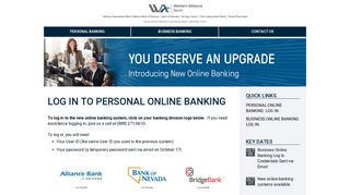 Log In to Business Online Banking | Western Alliance Bank