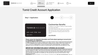 Torrid credit card - Torrid Credit Account Application - Comenity