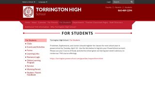 For Students - Torrington High School
