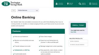 Online Banking | Torrington Savings Bank