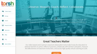 Torsh - Classroom Observation Tools for Collaboration & Development