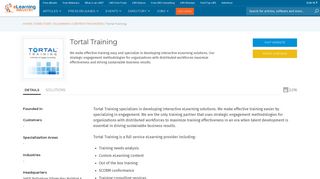 Tortal Training Company Info - eLearning Industry