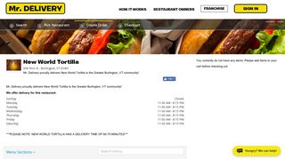 New World Tortilla | Burlington | Order Delivery Online from Your ...