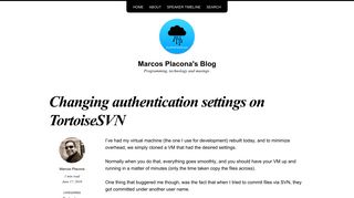 Changing authentication settings on TortoiseSVN | Marcos Placona's ...