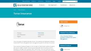 Torus Insurance | Guidewire