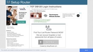 How to Login to the TOT DB120 - SetupRouter
