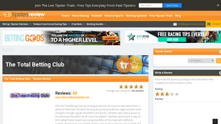 The Total Betting Club / Betting System / Tipsters Review