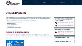 Online Banking | Total Community Credit Union