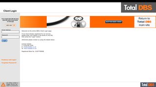 Total DBS Client Login