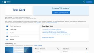 Total Card (TCI): Login, Bill Pay, Customer Service and Care Sign-In
