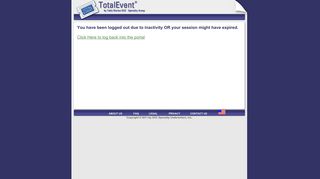 Total Event Insurance - Broker Logout Page