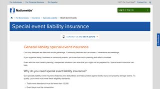 Special Event Insurance from Nationwide