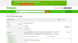 Recruiter Jobs, Careers & Recruitment - totaljobs
