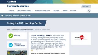 UC Learning Center - UC Davis Human Resources