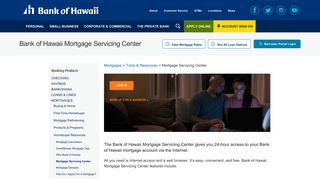 Bank of Hawaii - Personal - Mortgage Servicing Center