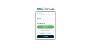 Login - Total Mortgage | National Mortgage Lender