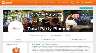 30 Customer Reviews & Customer References of Total Party Planner ...