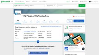 Working at Total Placement Staffing Solutions | Glassdoor