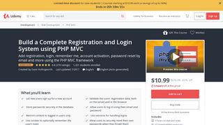 Build a Complete Registration and Login System using PHP MVC ...