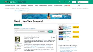 Should I join Total Rewards? - Las Vegas Forum - TripAdvisor